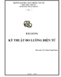 Bài giảng về Kỹ thuật đo lường điện tử - Ths. Phạm Thanh Huyền