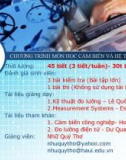 Bài giảng Cảm biến - GV. Nhữ Quý Thơ