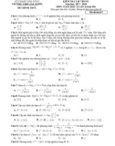 Đề kiểm tra tập trung lần 3 môn Toán phần Đại số lớp 12 năm 2017-2018 - THPT Gia Nghĩa - Mã đề 317