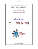 Bài giảng Cơ ứng dụng: Phần 1 - ĐH Phạm Văn Đồng