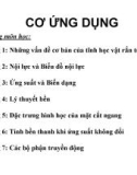 Bài giảng Cơ học ứng dụng: Chương III - ThS. Nguyễn Thanh Nhã