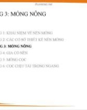 Bài giảng Nền móng - Chương 3: Móng nông