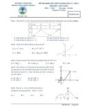 Đề thi KSCL môn Toán 12 năm 2019-2020 có đáp án - Trường THPT Thạch Thành 3 (Lần 2)