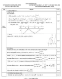 KÌ THI THỨ ĐẠI HỌC LẦN THỨ 1 NĂM HỌC 2012 -2013 HƯỚNG DẪN CHẤM MÔN TOÁN