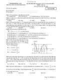 ĐỀ THI THI THỬ ĐẠI HỌC LẦN IV NĂM 2010-2011 MÔN : VẬT LÝ