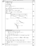 Đáp án đề thi thử khối D môn: Toán