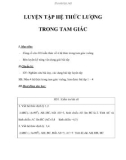 LUYỆN TẬP HỆ THỨC LƯỢNG TRONG TAM GIÁC