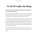 Tủ cất đồ ở gầm cầu thang