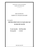 Sáng kiến kinh nghiệm THPT: Phương pháp giải các dạng bài tập di truyền người