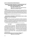 Thẩm định phương pháp sắc ký lỏng hiệu năng cao bằng định lượng diclofenac trong dịch tiền phòng mắt thỏ