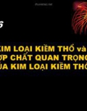 Bài giảng điện tử môn hóa học: kim loại kiềm thổ và các hợp chất quan trọng của kiềm thổ