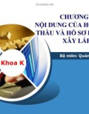 Bài giảng Hợp đồng và đấu thầu xây dựng: Chương 3