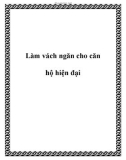 Làm vách ngăn cho căn hộ hiện đại