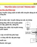 Bài giảng - Chương 3: Truyền dẫn cơ khí trong máy