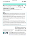 Ultrasonography and clinicopathological features of breast cancer in predicting axillary lymph node metastases