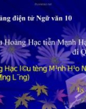 Bài giảng Ngữ văn 10 tuần 15: Tại lầu Hoàng Hạc tiễn Mạnh Hạo Nhiên đi Quảng Lăng