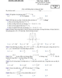 Đề thi HK 1 môn Toán lớp 12 năm 2017-2018 - THPT Bến Tre