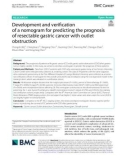 Development and verification of a nomogram for predicting the prognosis of resectable gastric cancer with outlet obstruction