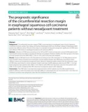 The prognostic significance of the circumferential resection margin in esophageal squamous cell carcinoma patients without neoadjuvant treatment