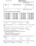 Đề kiểm tra 15 phút lần 2 môn Toán lớp 11 NC năm 2016-2017 - THPT Hàm Thuận Bắc - Mã đề 170