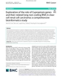 Exploration of the role of Cuproptosis genes and their related long non-coding RNA in clear cell renal cell carcinoma: A comprehensive bioinformatics study