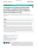 Combination of smoking and Epstein-Barr virus DNA is a predictor of poor prognosis for nasopharyngeal carcinoma: A long-term follow-up retrospective study