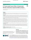 CT Scans and Cancer Risks: A Systematic Review and Dose-response Meta-analysis