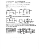 Đề thi môn Giải tích mạch