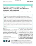 Predictors of adherence and the role of primary non-adherence in antihormonal treatment of breast cancer