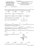Đề thi KSCĐ lần 1 môn Toán lớp 12 năm 2018-2019 - THPT Ngô Gia Tự - Mã đề 134