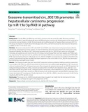 Exosome-transmitted circ_002136 promotes hepatocellular carcinoma progression by miR-19a-3p/RAB1A pathway