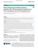 Newly diagnosed multiple myeloma patients with CD56 expression benefit more from autologous stem cell transplantation