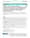 SPARKLE: A new spark in treating oligorecurrent prostate cancer: Adding systemic treatment to stereotactic body radiotherapy or metastasectomy: Key to long-lasting event-free survival?