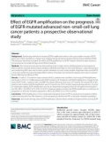 Effect of EGFR amplification on the prognosis of EGFR-mutated advanced non–small-cell lung cancer patients: A prospective observational study