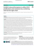 SCARA5 induced ferroptosis to effect ESCC proliferation and metastasis by combining with Ferritin light chain