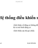 Hệ thống điều khiển số -Giới thiệu về động cơ không đồng bộ và mô hình