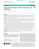 A pan-cancer analysis of the oncogenic role of ERCC6L