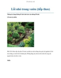 Lối nhỏ trong vườn (tiếp theo)