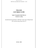 Giáo trình Cấp thoát nước (Ngành: Công nghệ kỹ thuật kiến trúc - Cao đẳng) - Trường Cao đẳng Xây dựng số 1