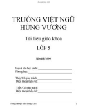 TÀI LIỆU GIÁO KHOA LỚP 5