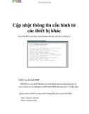 Hướng dẫn phần cứng: Cập nhật thông tin từ thiết bị khác - phần 1