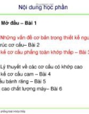 Bài giảng Nguyên lý máy: Bài 3 - TS. Nguyễn Trọng Du