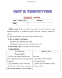 Giáo án Tiếng Anh lớp 11: UNIT 6: COMPETITION-READING