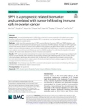 SPP1 is a prognostic related biomarker and correlated with tumor-infiltrating immune cells in ovarian cancer