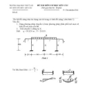 Đề thi lại môn cơ học kết cấu 2 - Trường đại học Thủy Lợi - Đề số 2