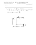Đề thi lại môn cơ học kết cấu 1 - Trường đại học Thủy Lợi - Đề số 12