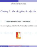 Bài giảng Cơ học kỹ thuật (Phần Tĩnh học vật rắn): Chương 5 – ĐH Bách Khoa Hà Nội