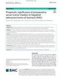 Prognostic significance of preoperative serum tumor markers in hepatoid adenocarcinoma of stomach (HAS)