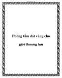 Phòng tắm dát vàng cho giới thượng lưu