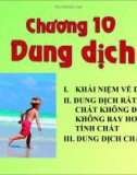 SLIDE - chương 11: DUNG DỊCH RẤT LOÃNG CHẤT KHÔNG ĐIỆN LY